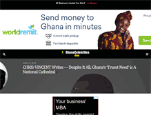 Tablet Screenshot of ghanacelebrities.com